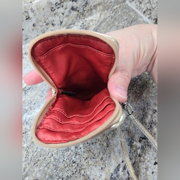 EUC COACH Poppy Collection Orange Green Pink Multicolor Small Wristlet 3.5” x 5" - Picture 12 of 12